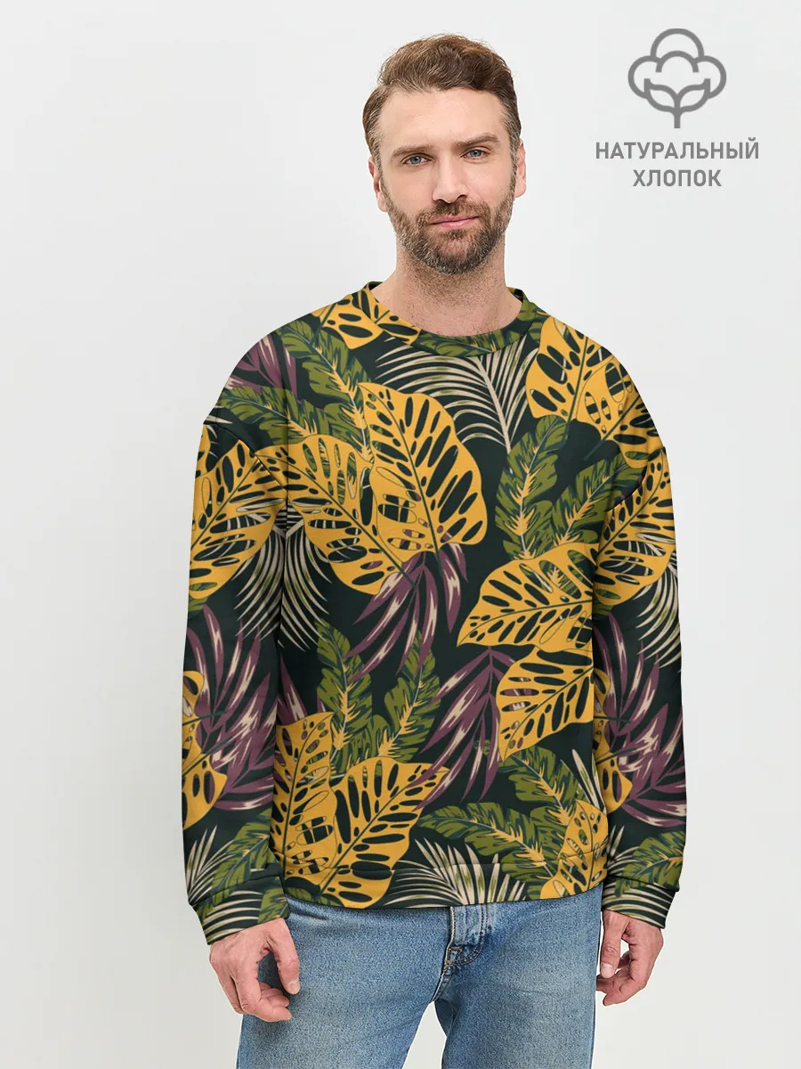 Мужской свитшот базовый / Тропический лес
