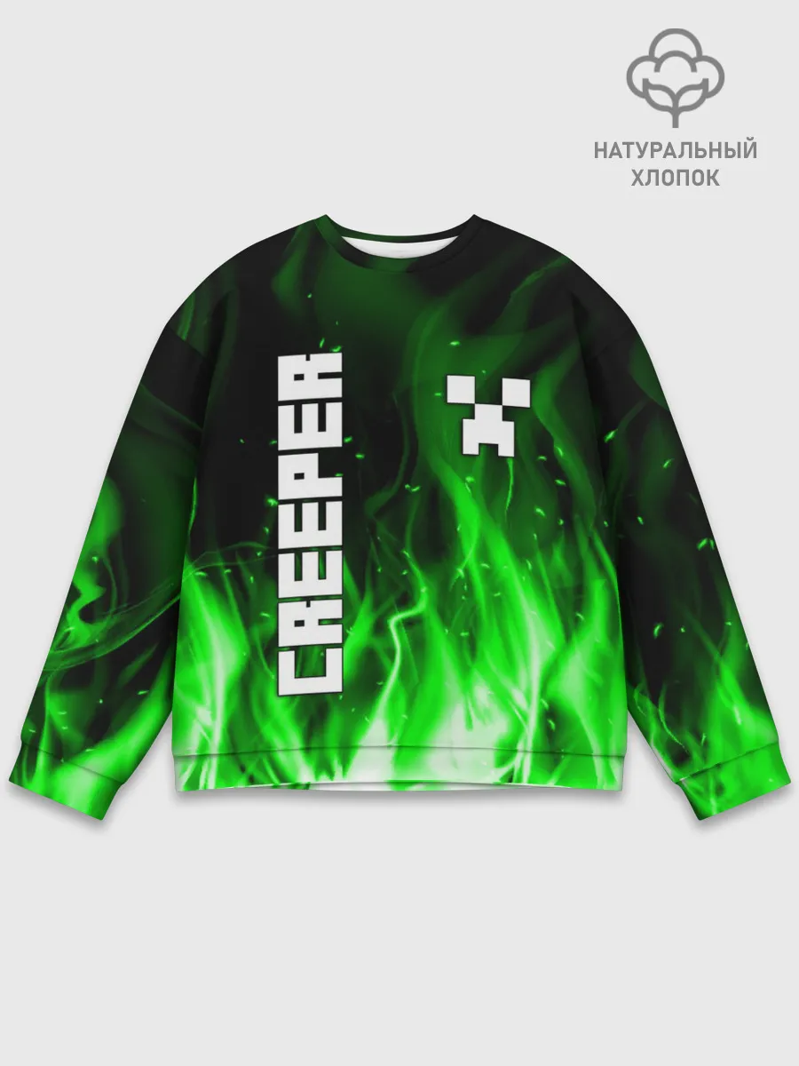 Мужской свитшот базовый / MINECRAFT CREEPER