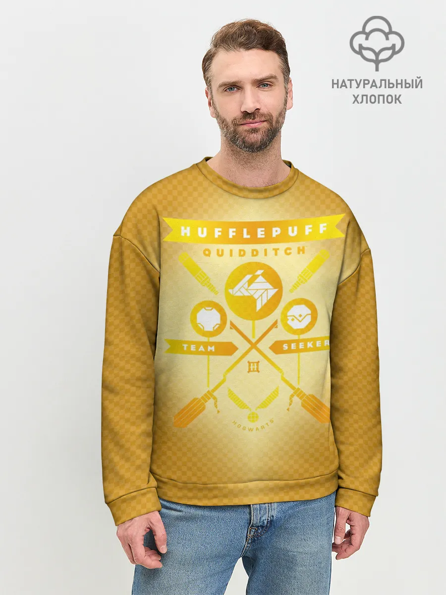 Мужской свитшот базовый / Hufflepuff Quidditch Team