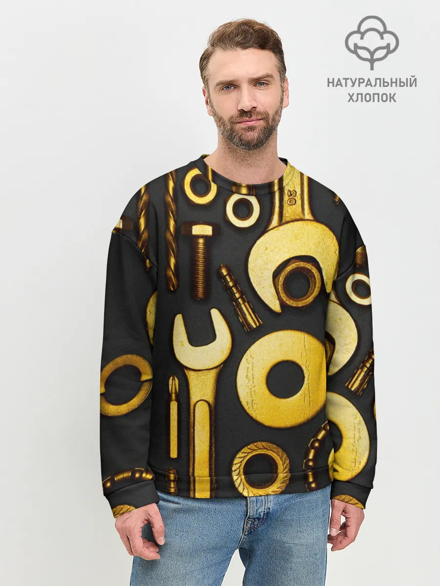 Мужской свитшот базовый / КЛЮЧ ГАЙКА