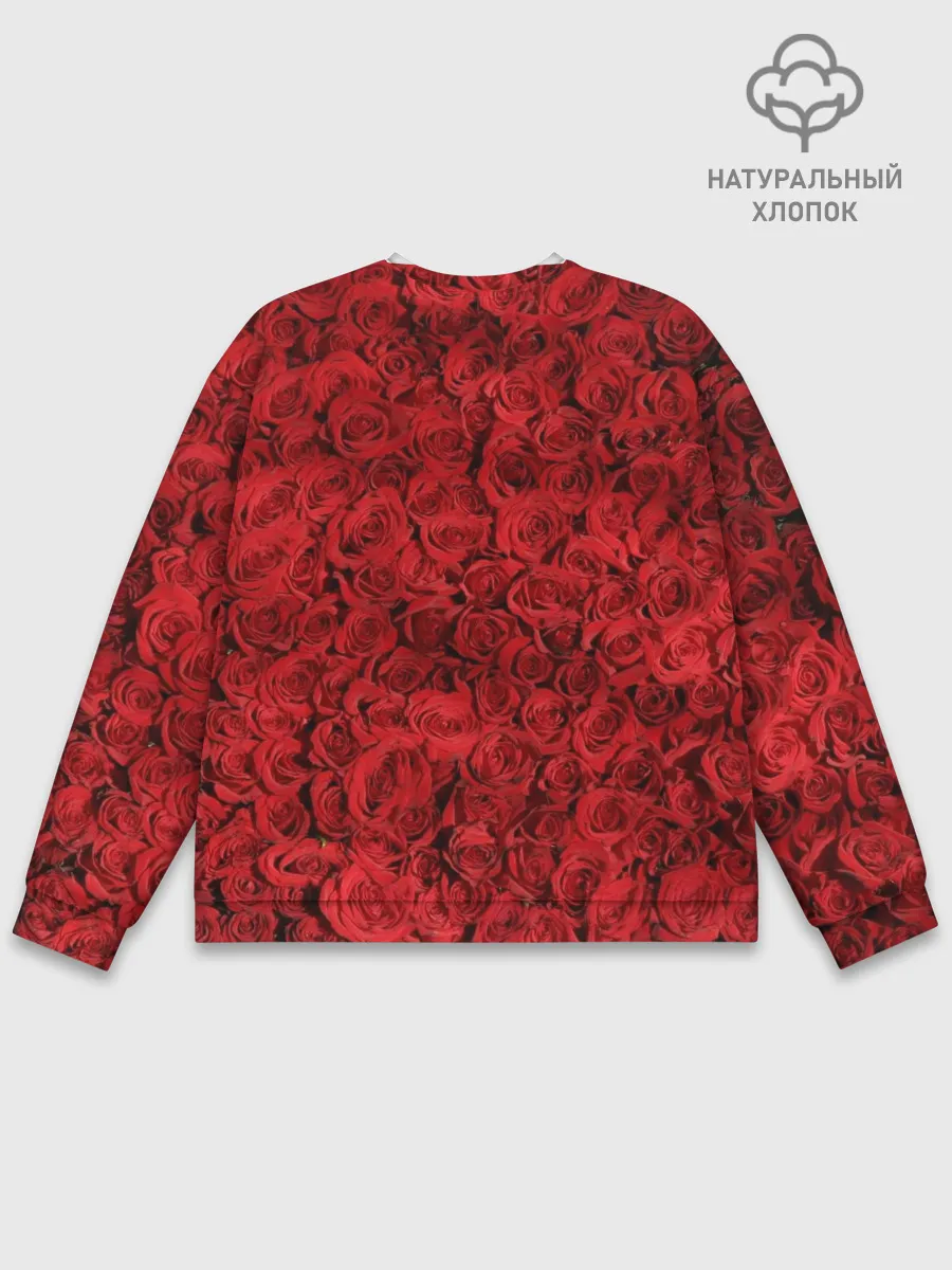 Мужской свитшот базовый / Розы