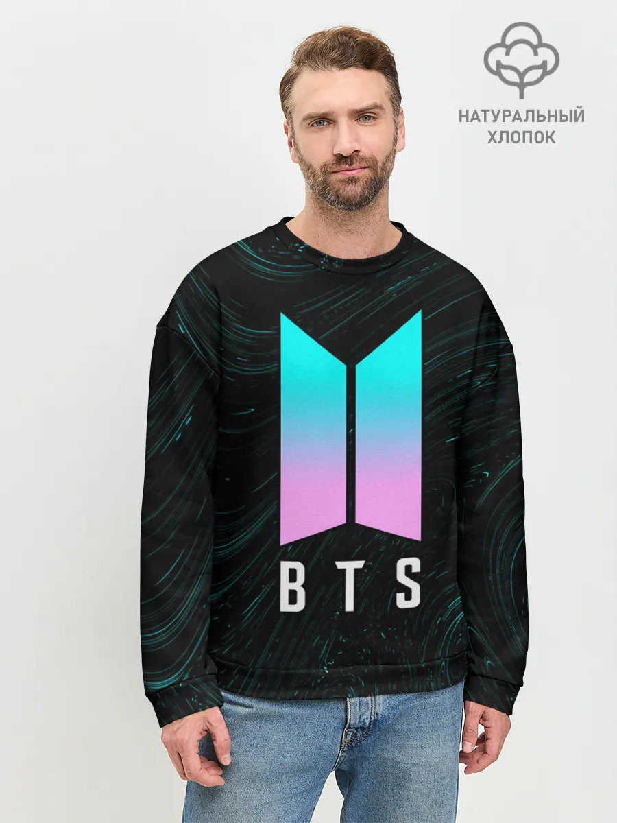 Мужской свитшот базовый / BTS / БТС