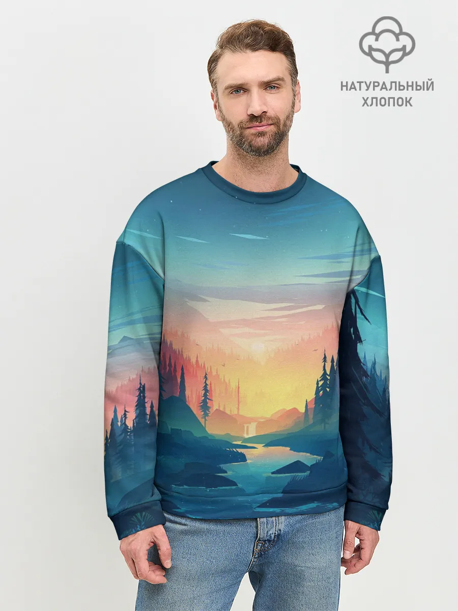 Мужской свитшот базовый / Природа