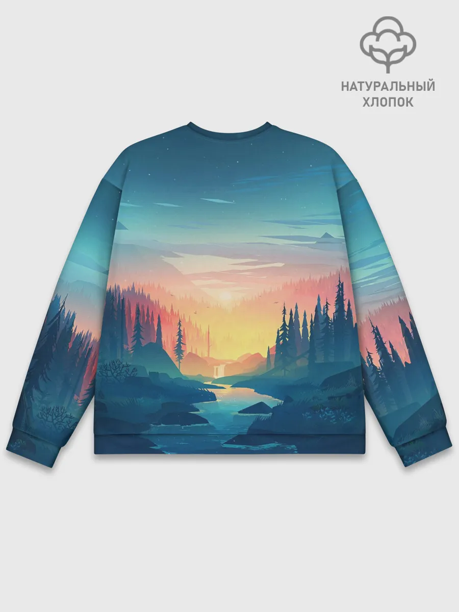 Мужской свитшот базовый / Природа
