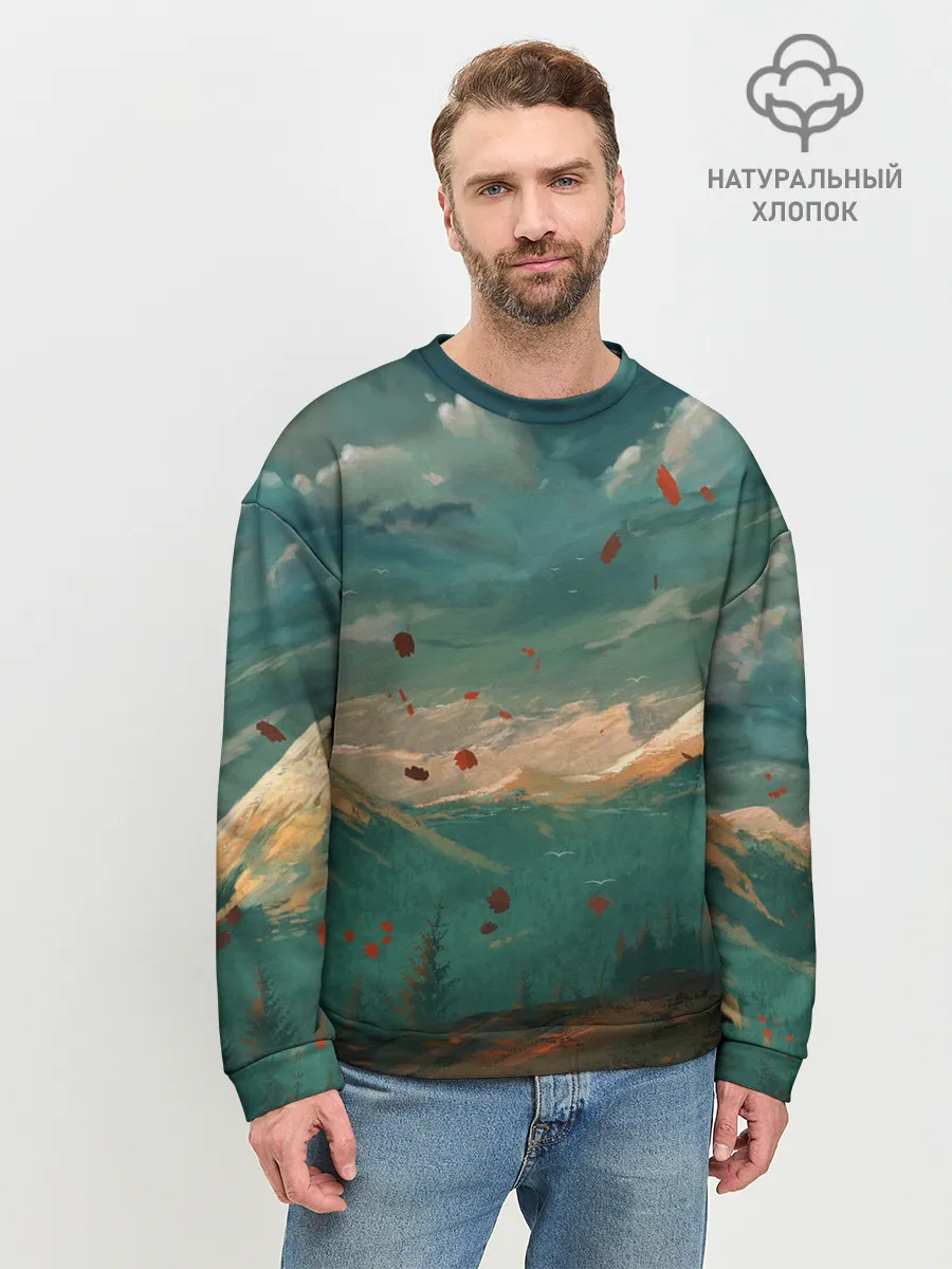 Мужской свитшот базовый / Горы