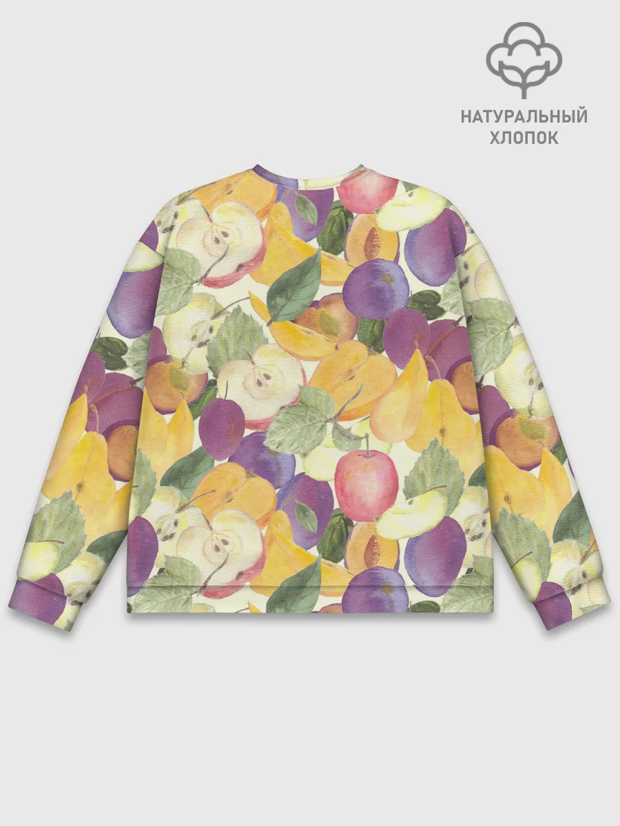 Мужской свитшот базовый / Фрукты. Фруктовый сад