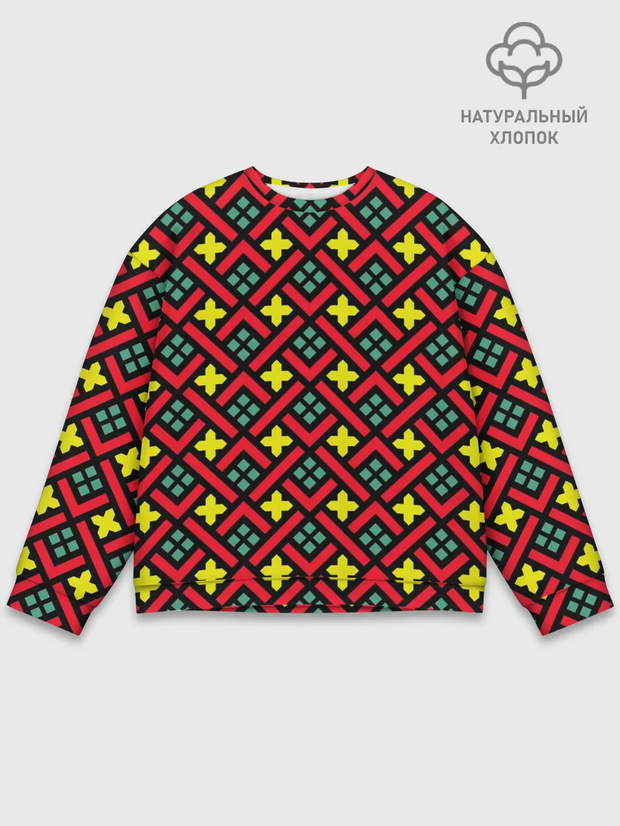 Мужской свитшот базовый / Abstract cross armor