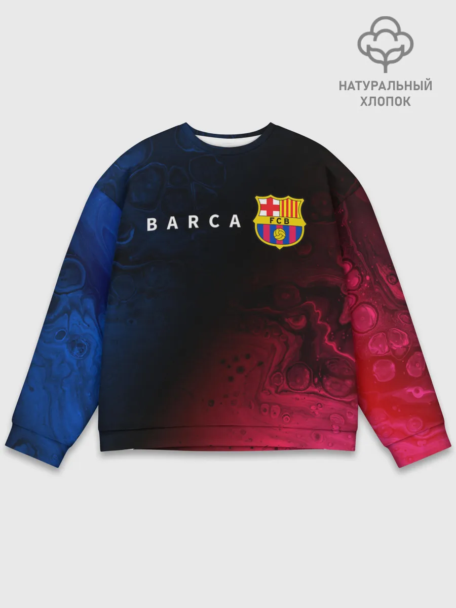Мужской свитшот базовый / BARCELONA / БАРСЕЛОНА