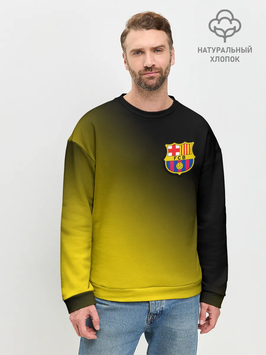 Мужской свитшот базовый / BARCELONA / БАРСЕЛОНА