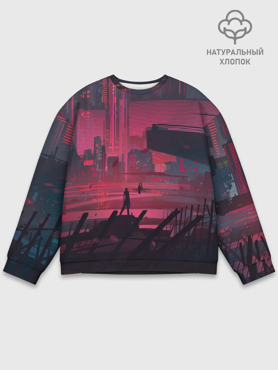 Мужской свитшот базовый / Город Будущего