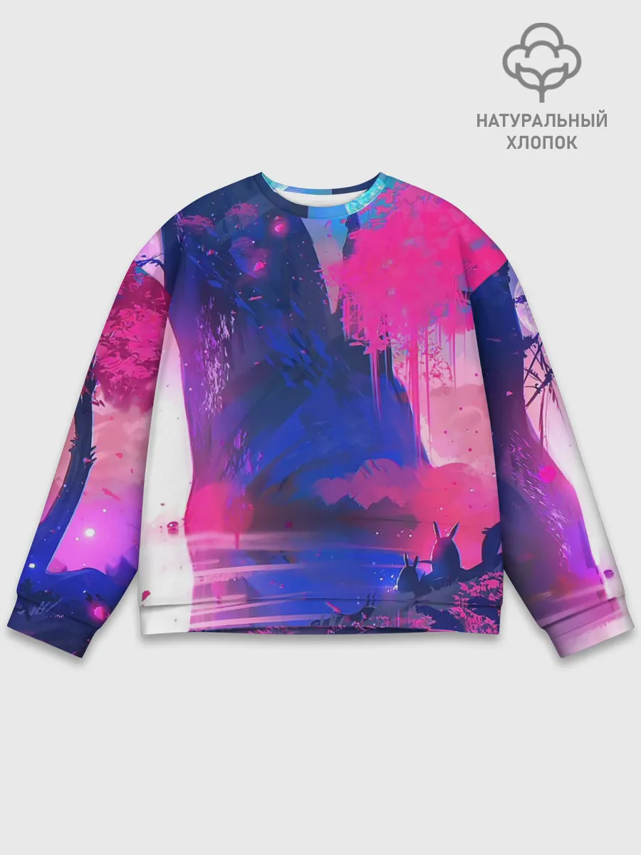 Мужской свитшот базовый / Неоновые Краски