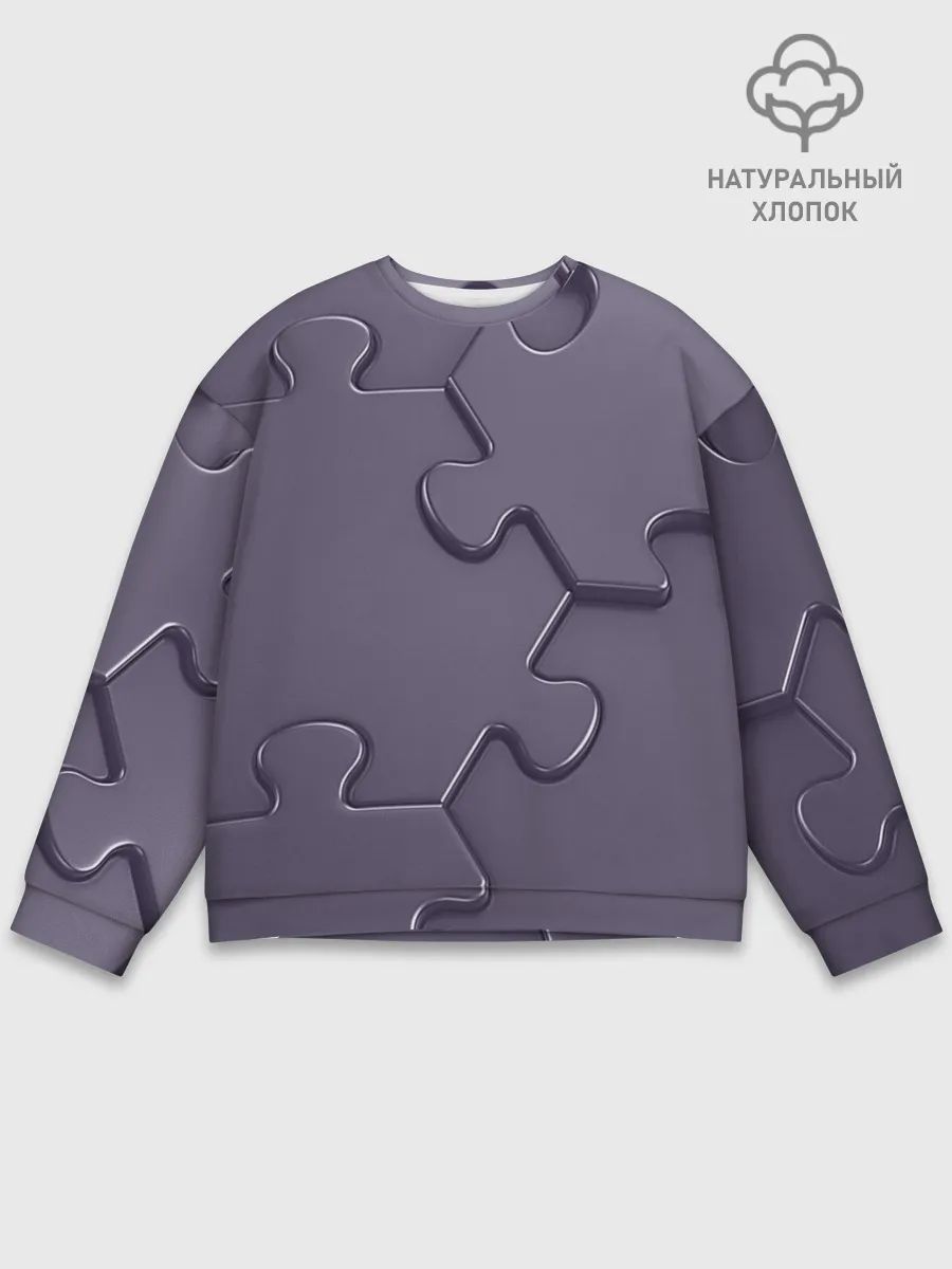 Мужской свитшот базовый / Puzzles