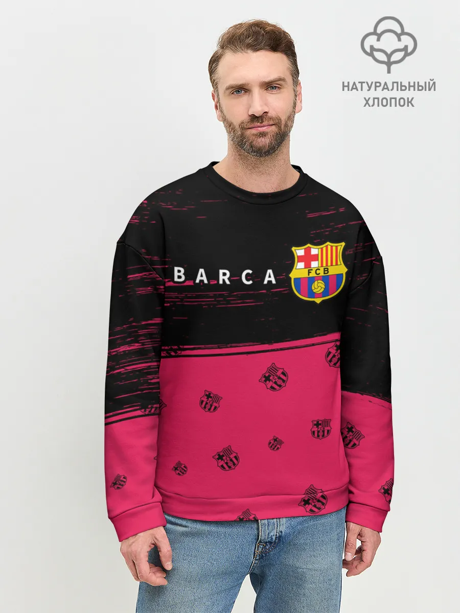Мужской свитшот базовый / BARCELONA / БАРСЕЛОНА