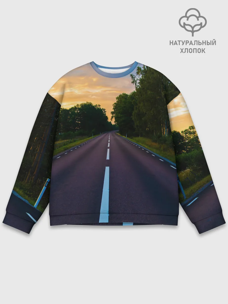Мужской свитшот базовый / дорога