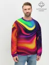 Мужской свитшот базовый / Неоновые пятна