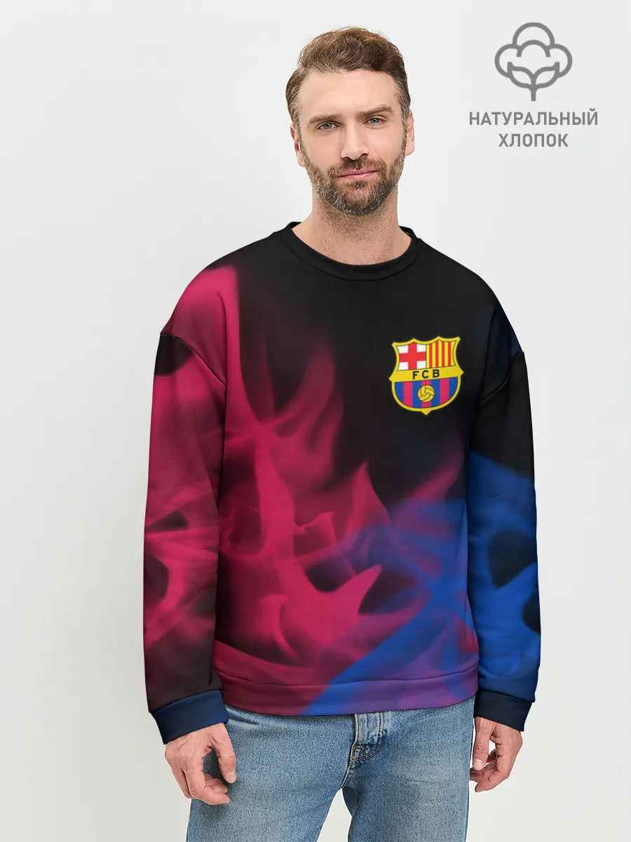 Мужской свитшот базовый / BARCELONA / БАРСЕЛОНА