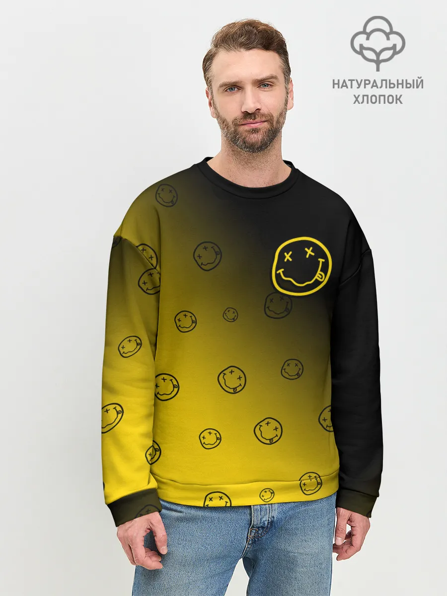 Мужской свитшот базовый / NIRVANA / НИРВАНА