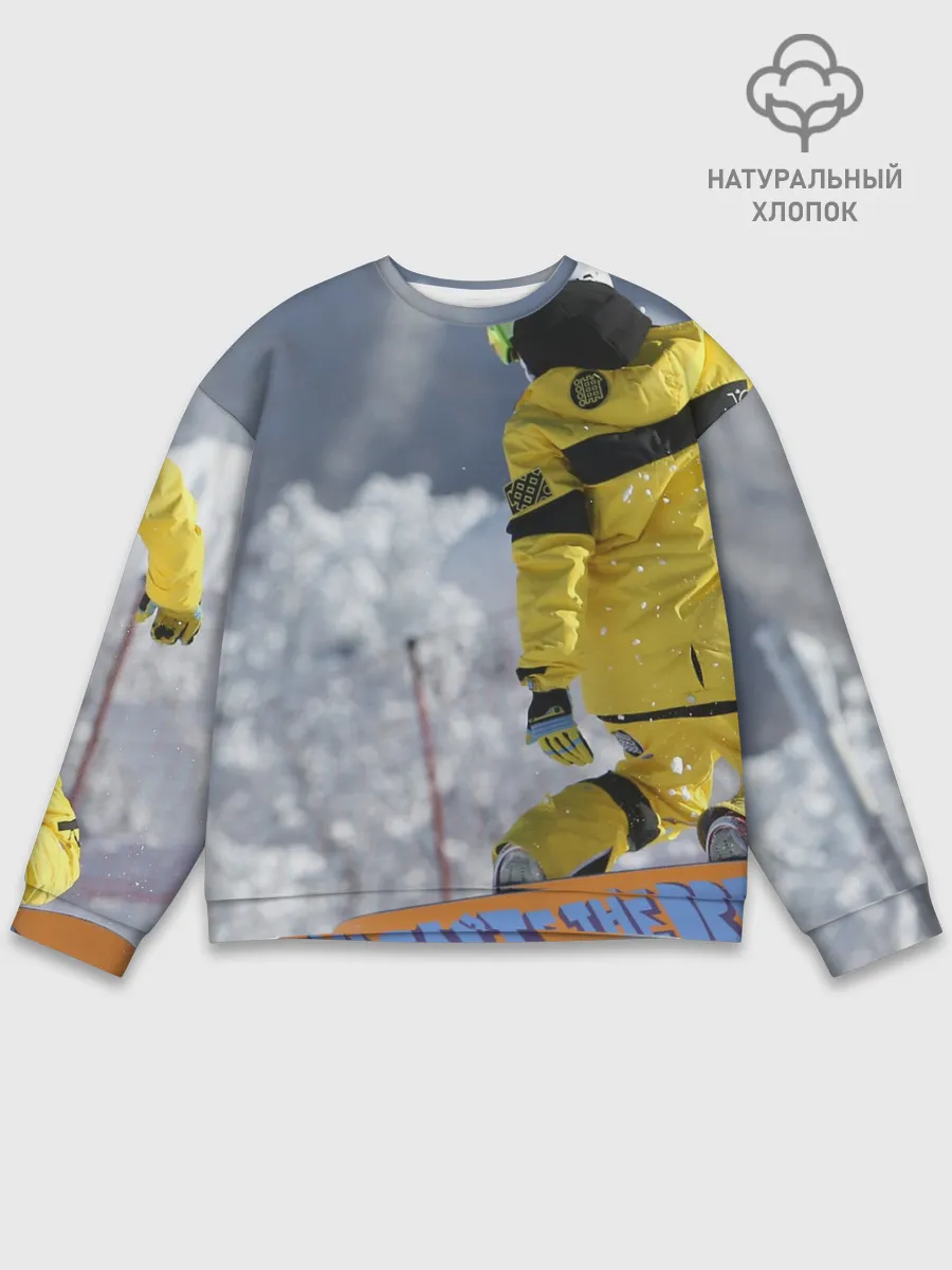 Мужской свитшот базовый / сноубордист
