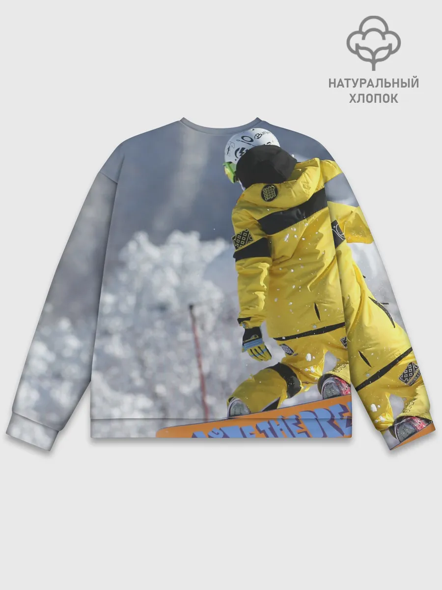 Мужской свитшот базовый / сноубордист