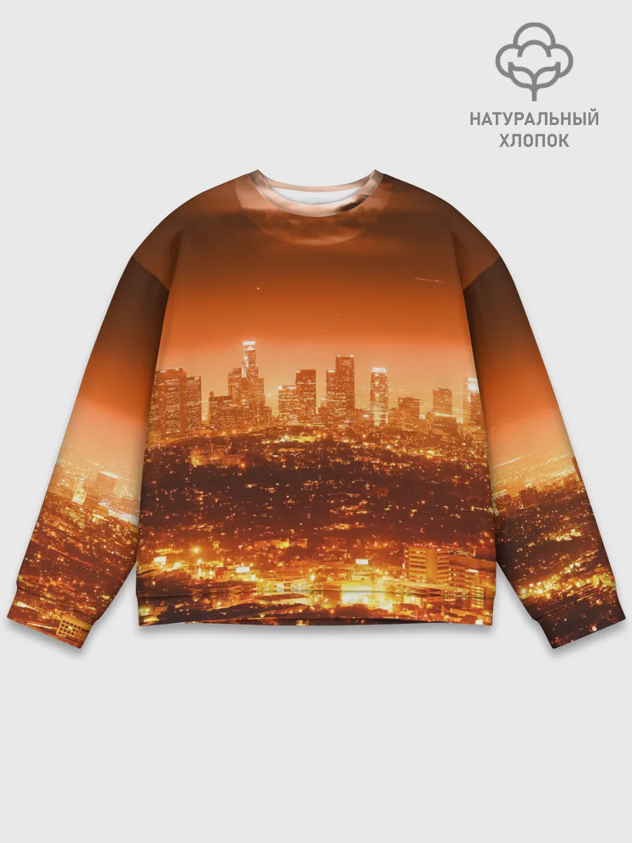Мужской свитшот базовый / ночной город