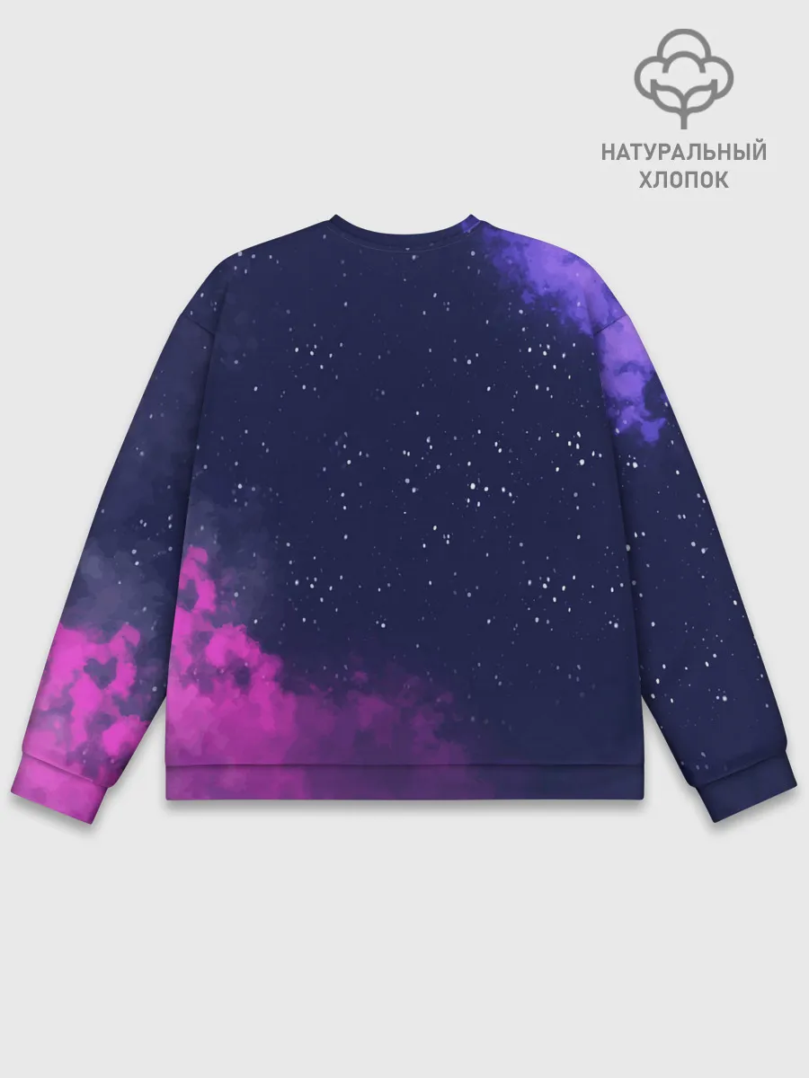 Мужской свитшот базовый / Ламы фортнайт в космосе