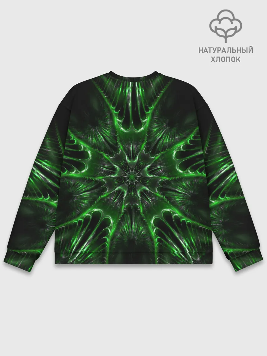 Мужской свитшот базовый / Зелёное Очарование