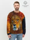 Мужской свитшот базовый / Лев 3D