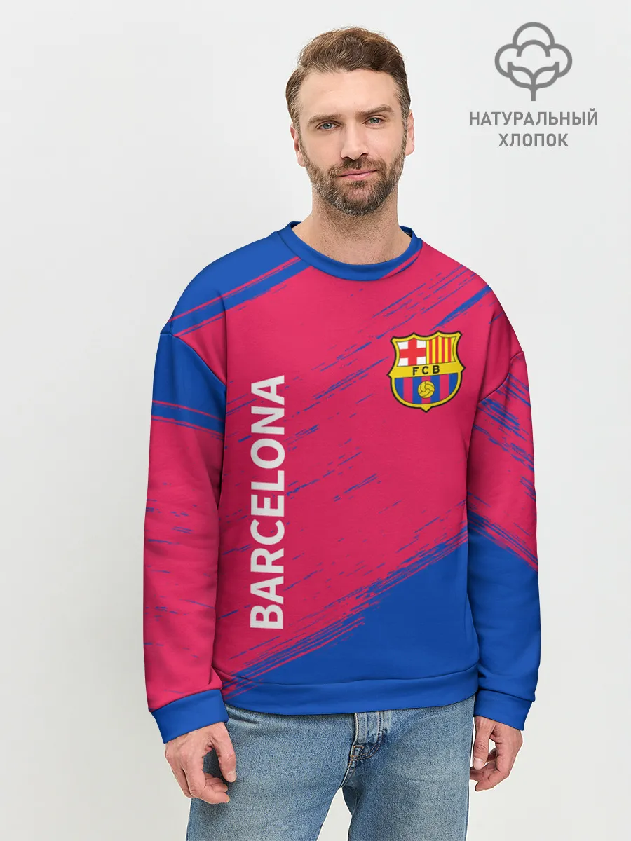Мужской свитшот базовый / BARCELONA / БАРСЕЛОНА