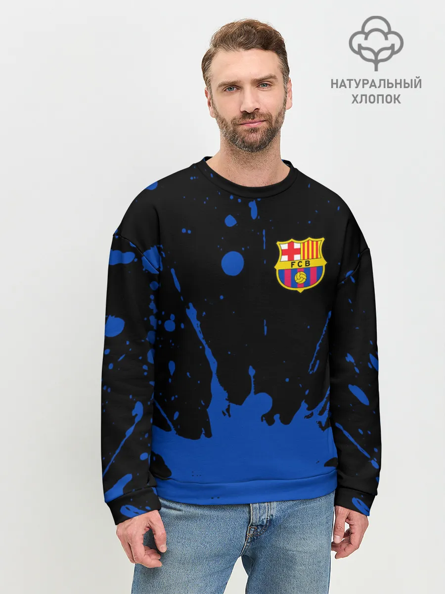 Мужской свитшот базовый / BARCELONA / БАРСЕЛОНА