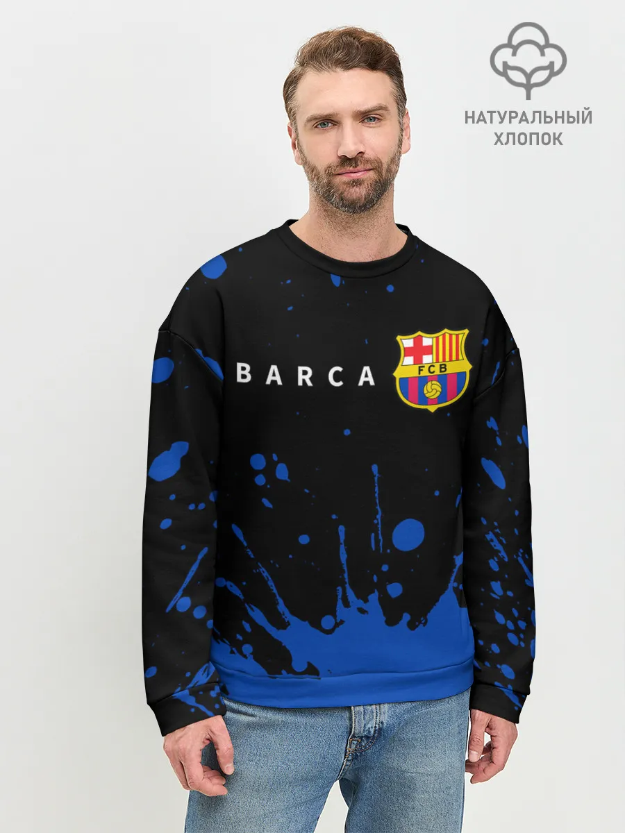 Мужской свитшот базовый / BARCELONA / БАРСЕЛОНА