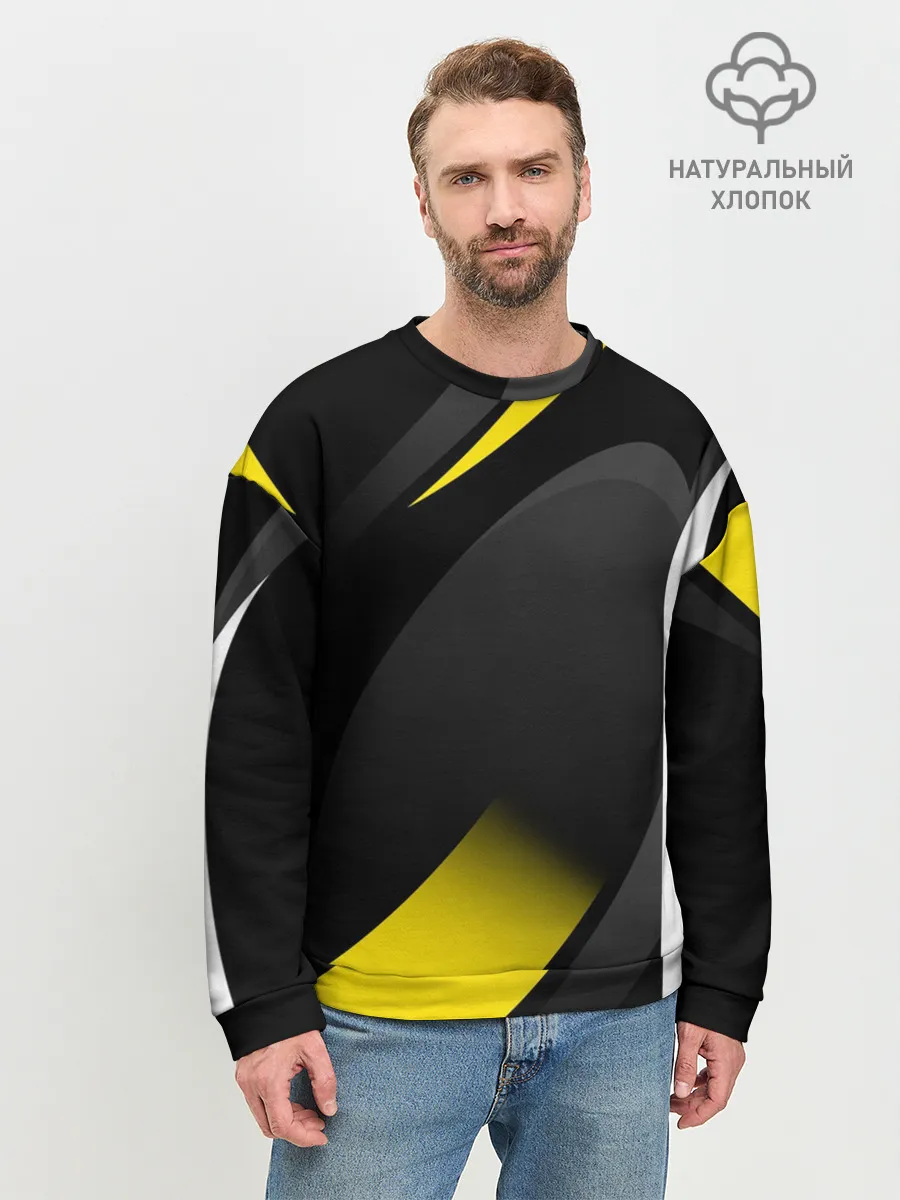 Мужской свитшот базовый / SPORT WEAR YELLOW