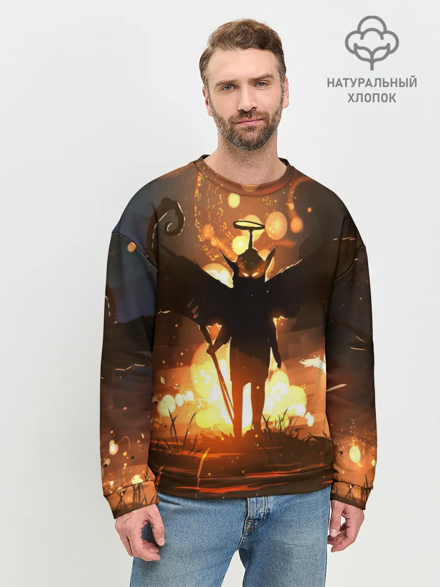 Мужской свитшот базовый / Темный ангел ада