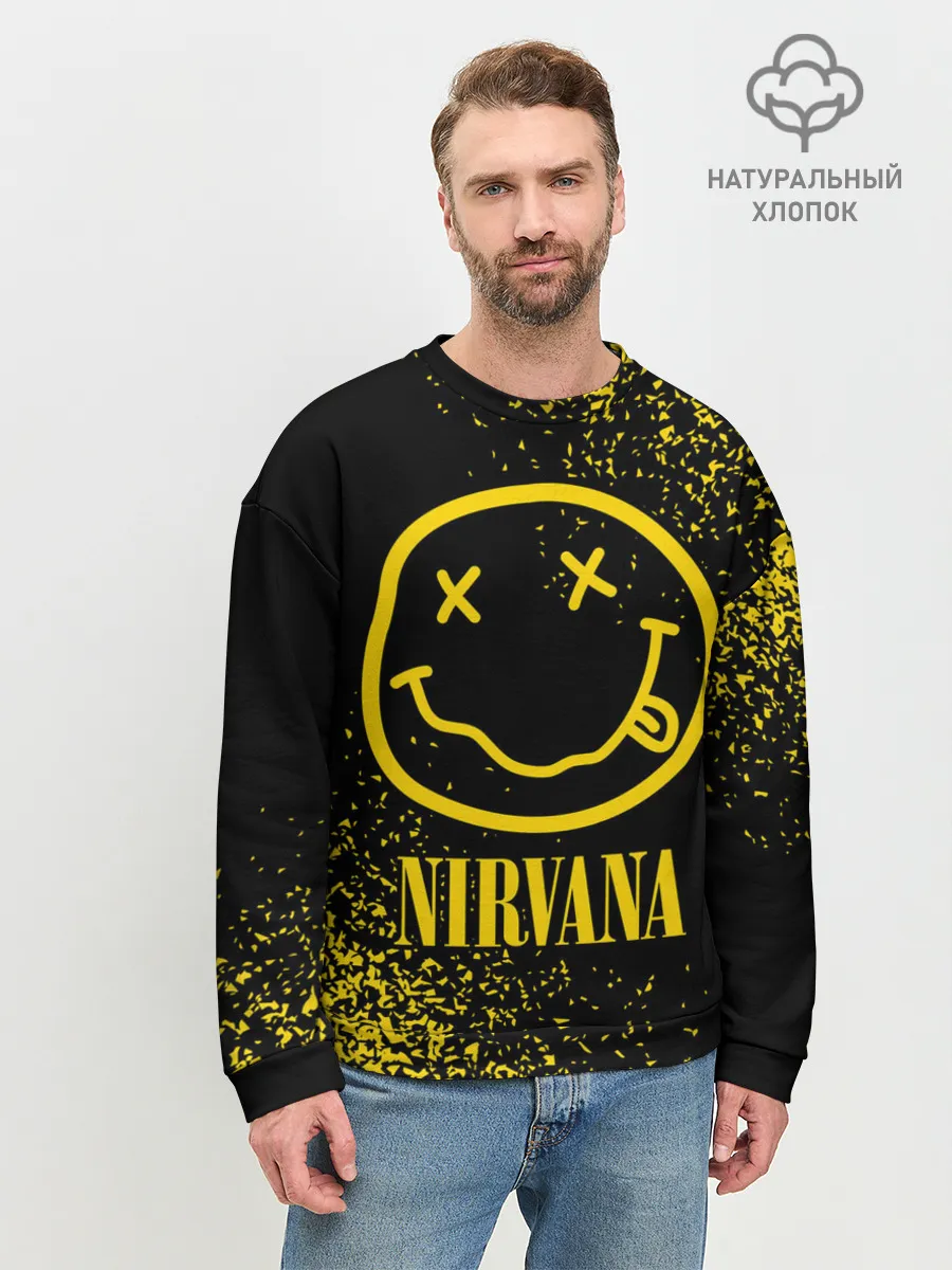 Мужской свитшот базовый / NIRVANA / НИРВАНА
