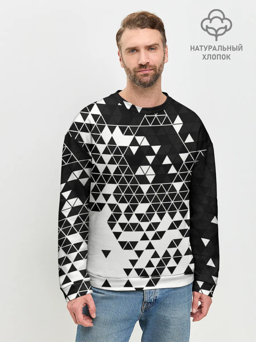 Мужской свитшот базовый / Векторные фигуры