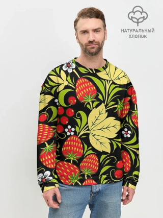 Мужской свитшот базовый / Хохлома