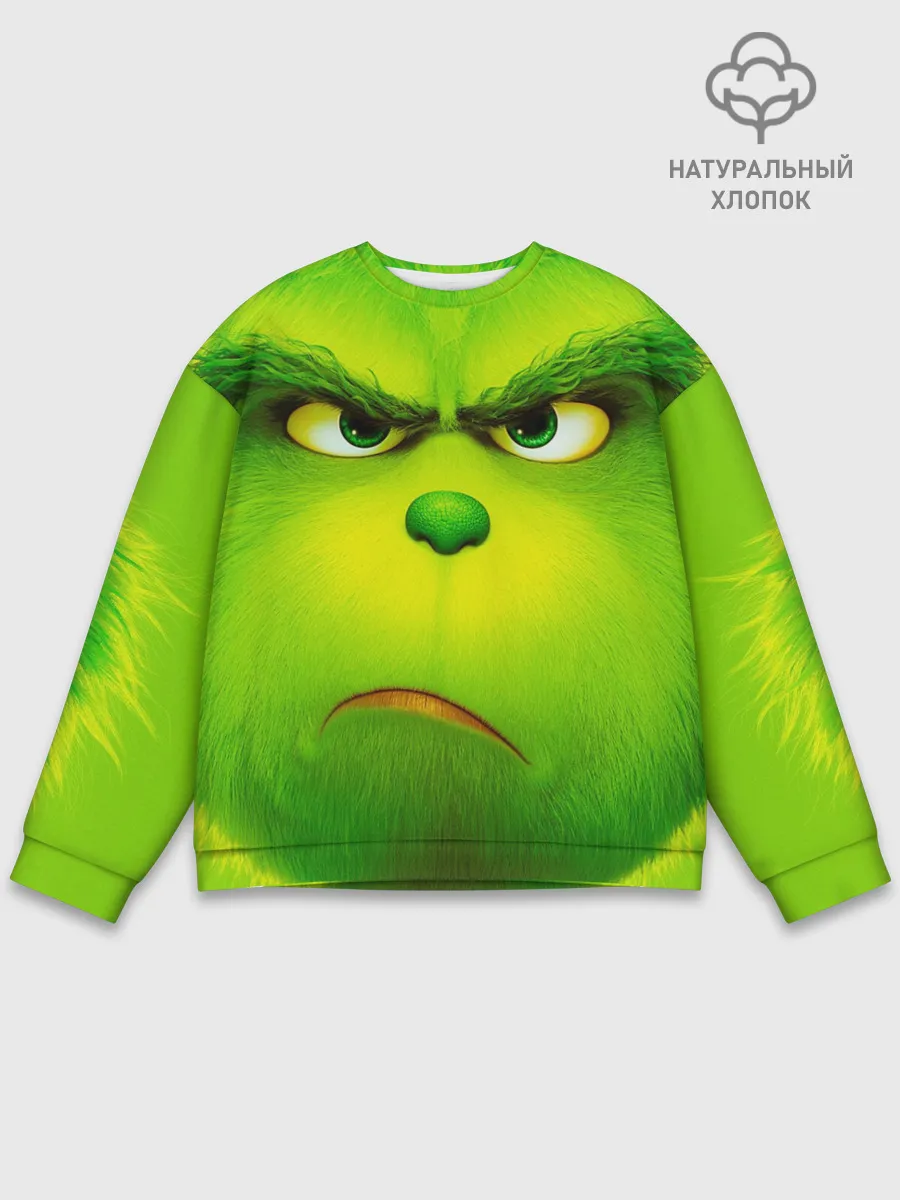 Мужской свитшот базовый / Гринч 3D/ The Grinch