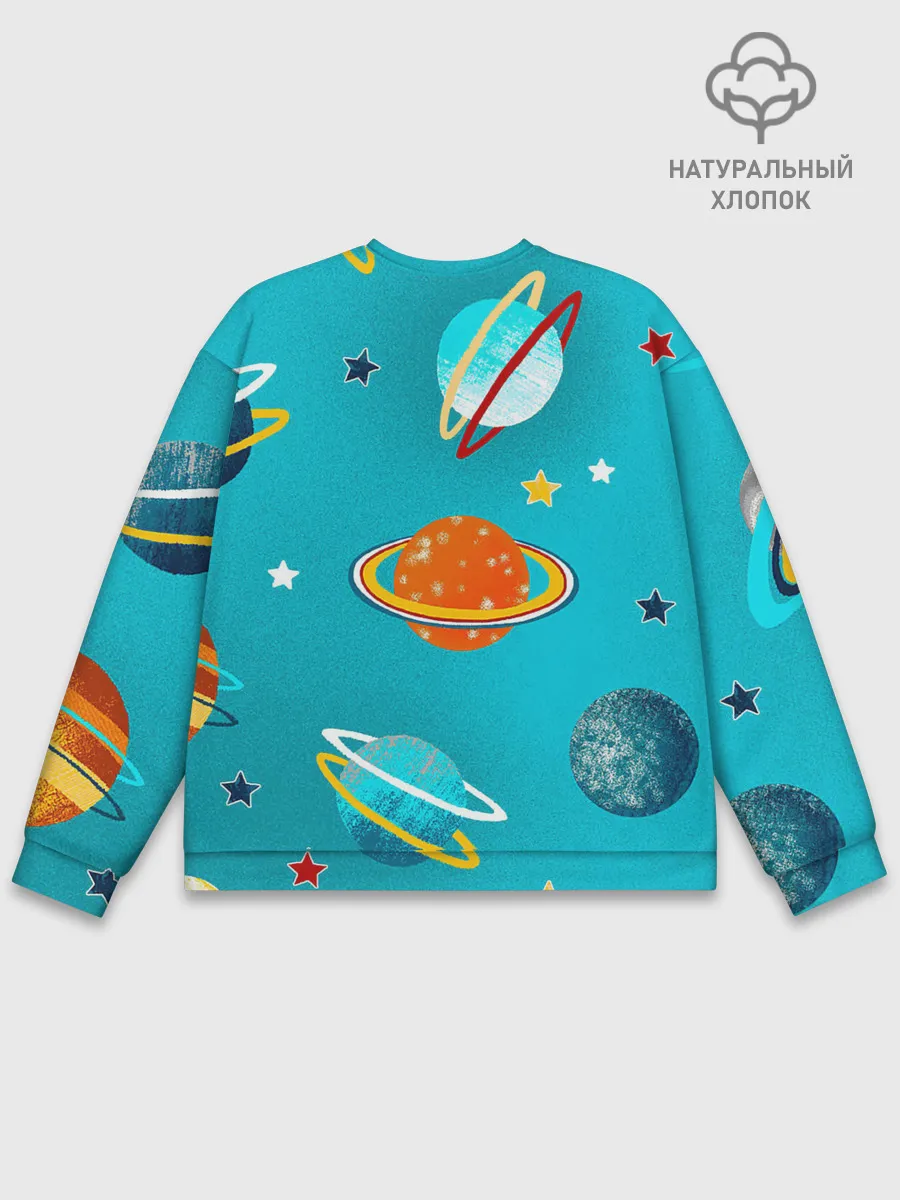Мужской свитшот базовый / Необычные планеты