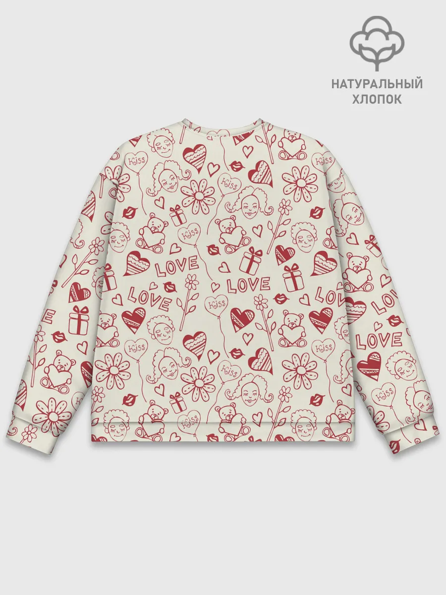 Мужской свитшот базовый / Текстура.