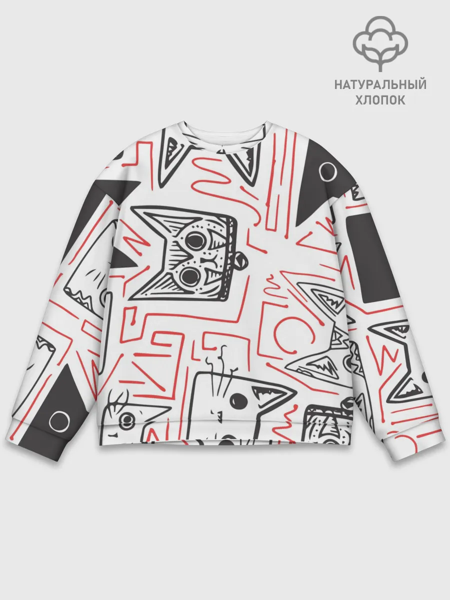 Мужской свитшот базовый / Cats