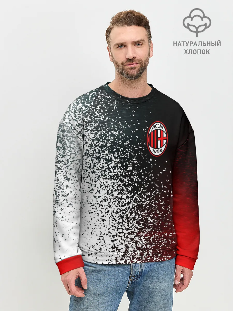 Мужской свитшот базовый / AC MILAN / МИЛАН