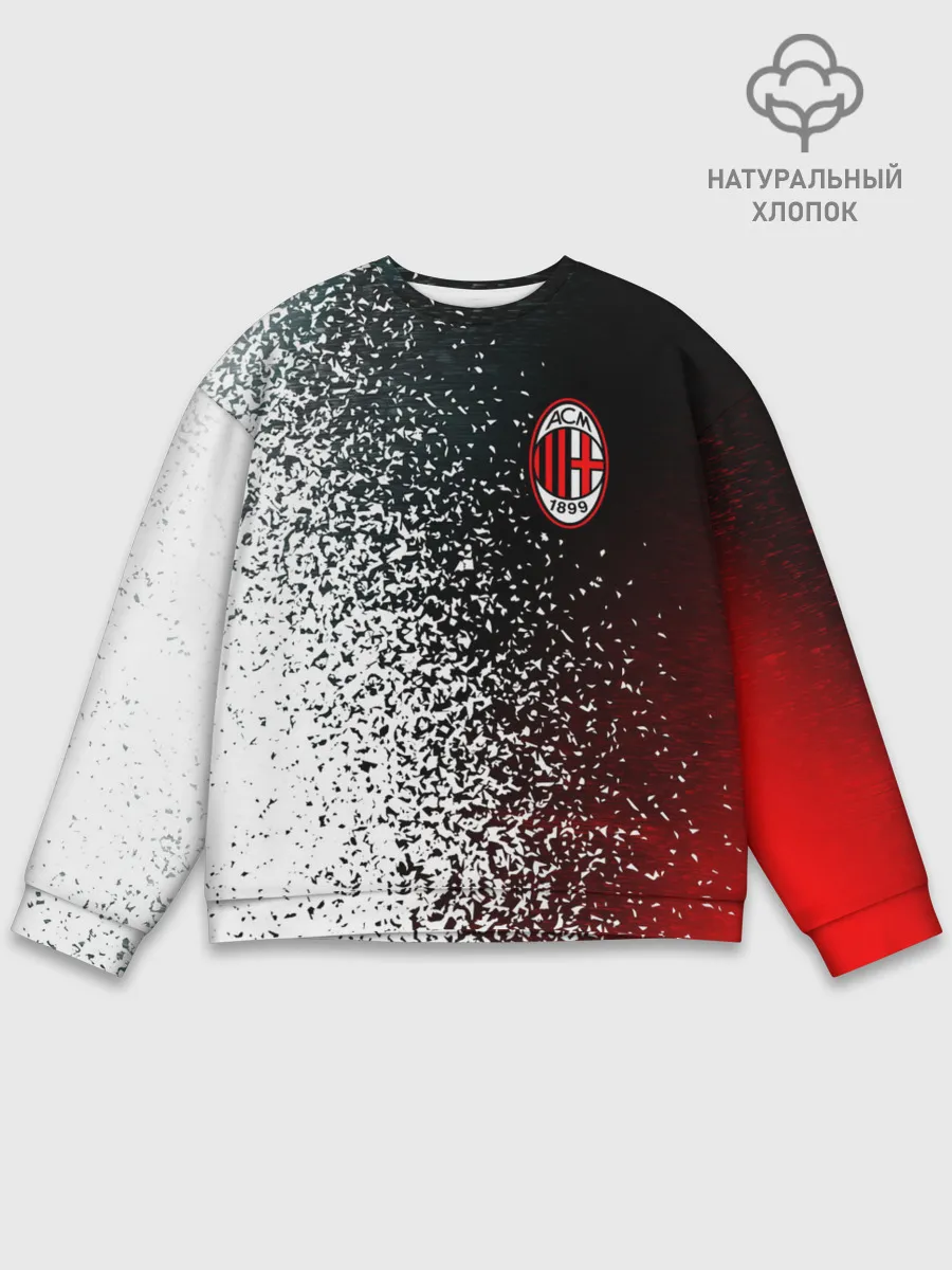 Мужской свитшот базовый / AC MILAN / МИЛАН
