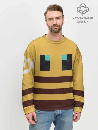 Мужской свитшот базовый / Minecraft Bee