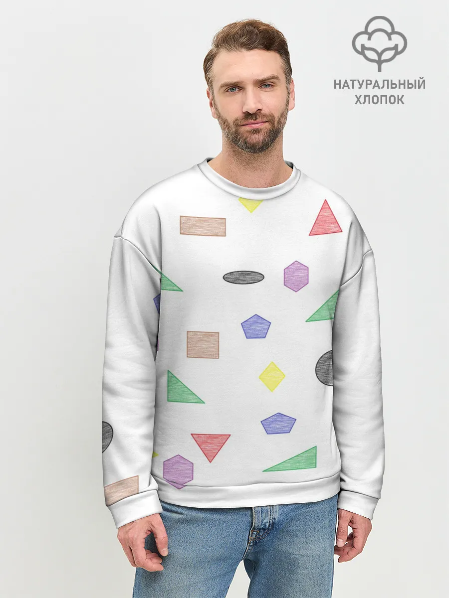 Мужской свитшот базовый / Геометрия