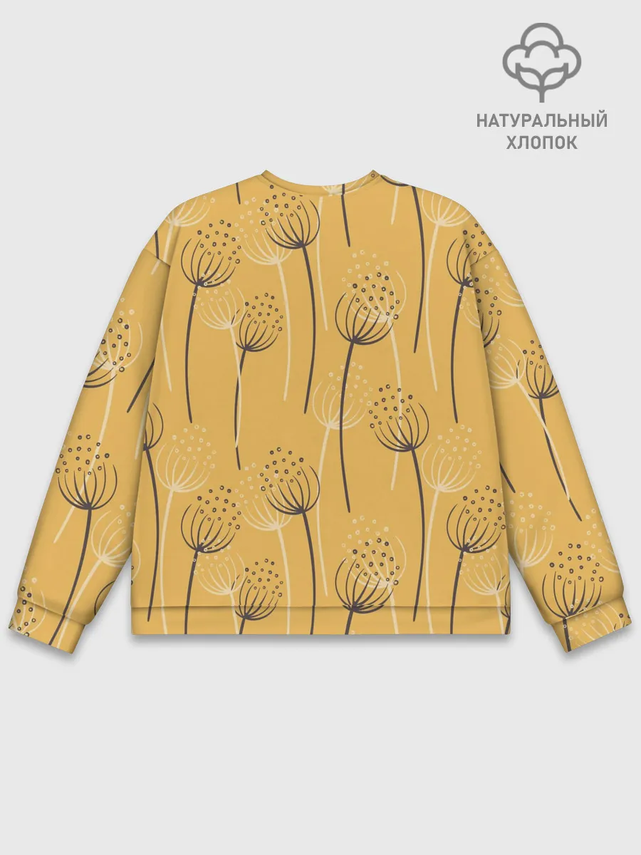 Мужской свитшот базовый / Цветы