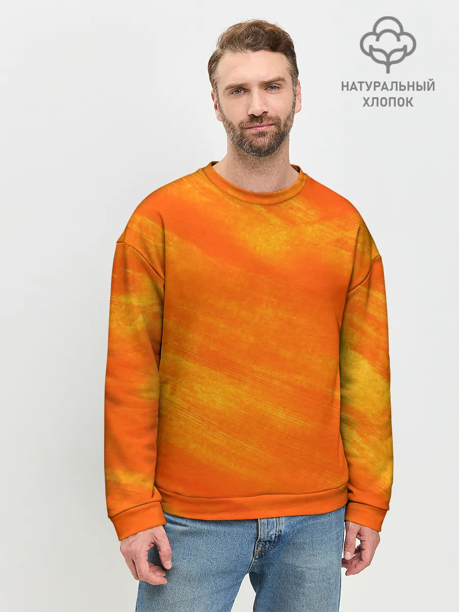 Мужской свитшот базовый / ОРАНЖЕВАЯ КРАСКА