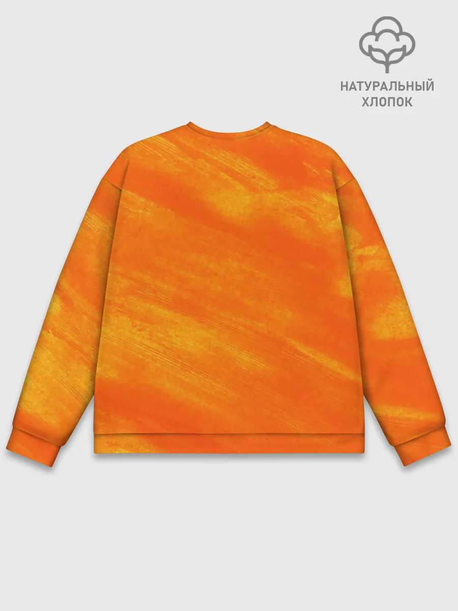 Мужской свитшот базовый / ОРАНЖЕВАЯ КРАСКА