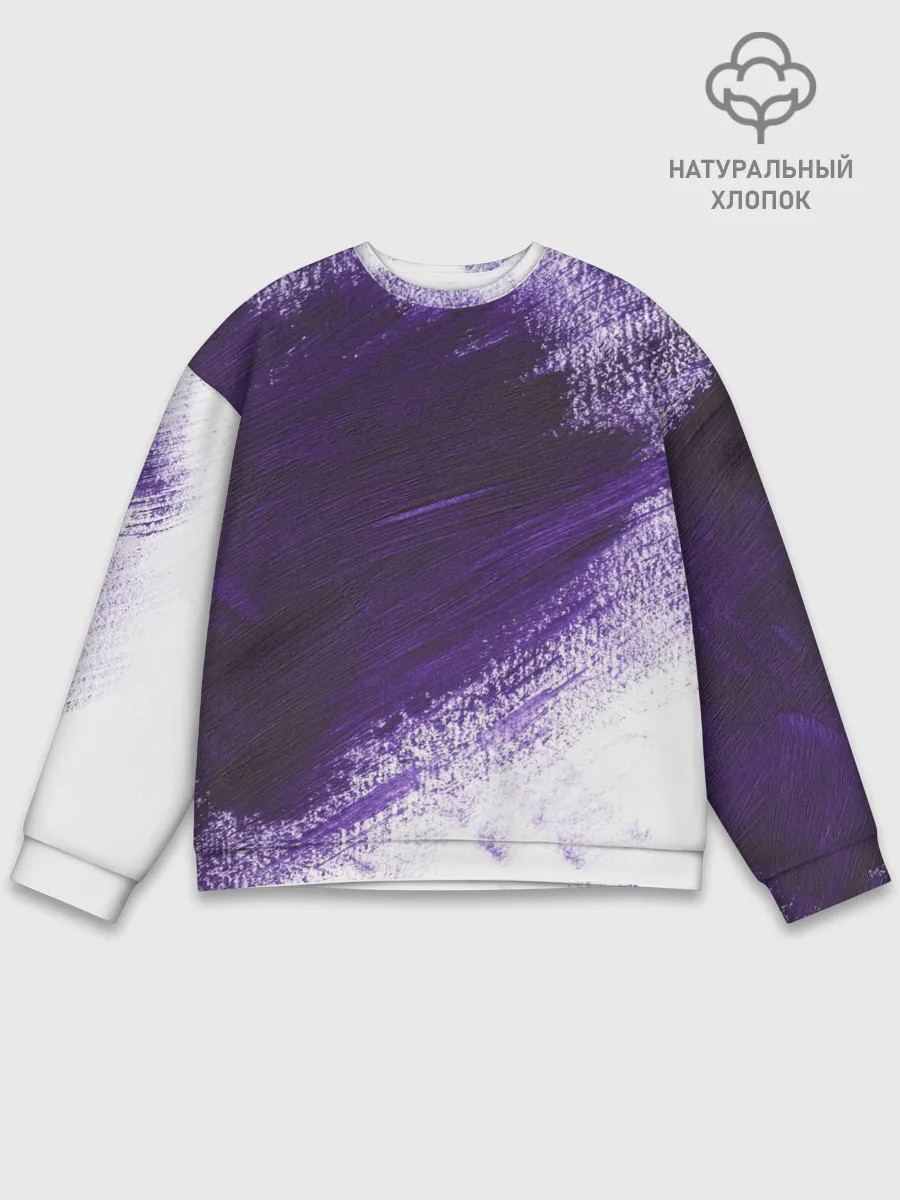 Мужской свитшот базовый / ФИОЛЕТОВАЯ КРАСКА