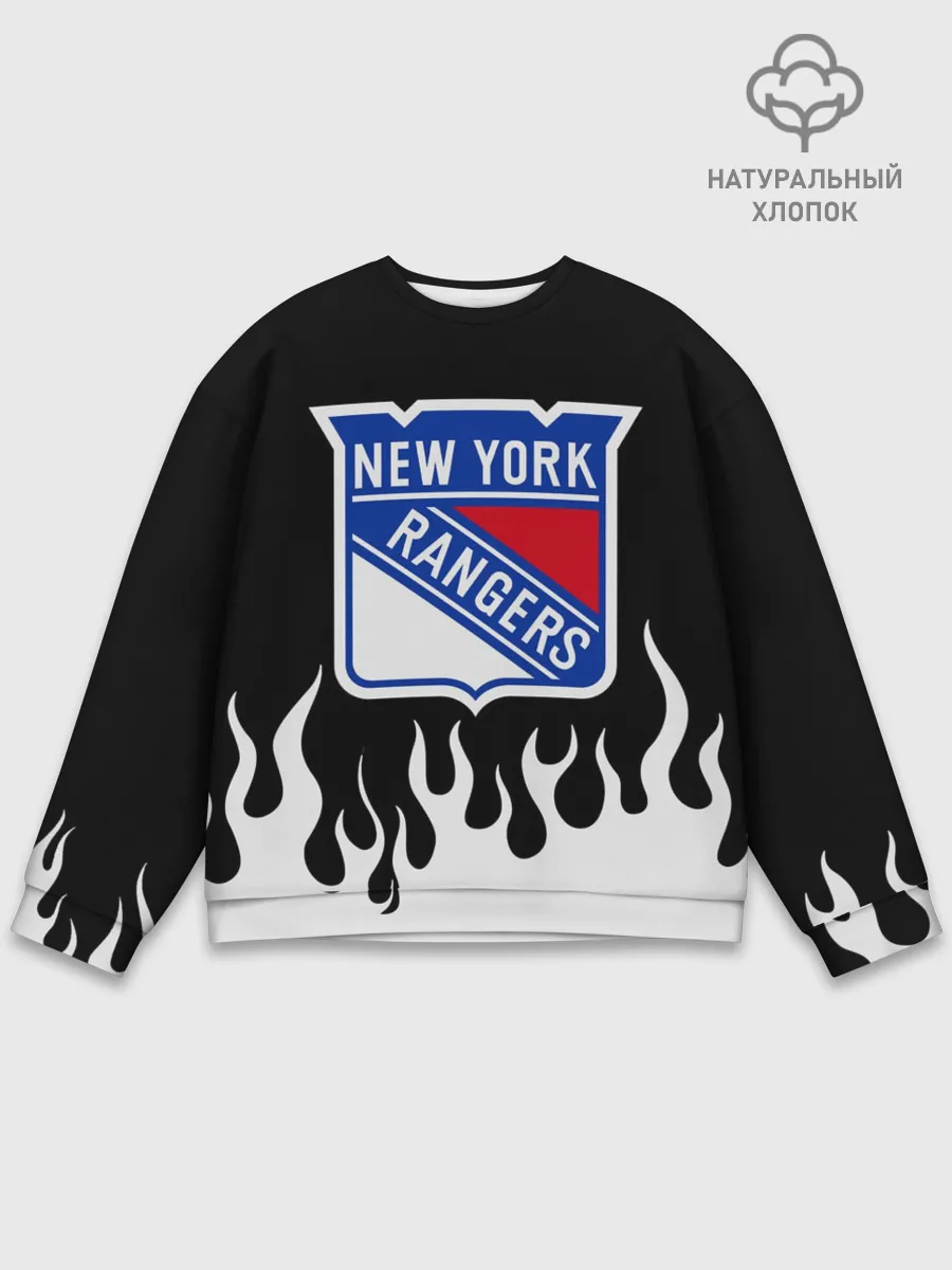 Мужской свитшот базовый / Нью-Йорк Рейнджерс