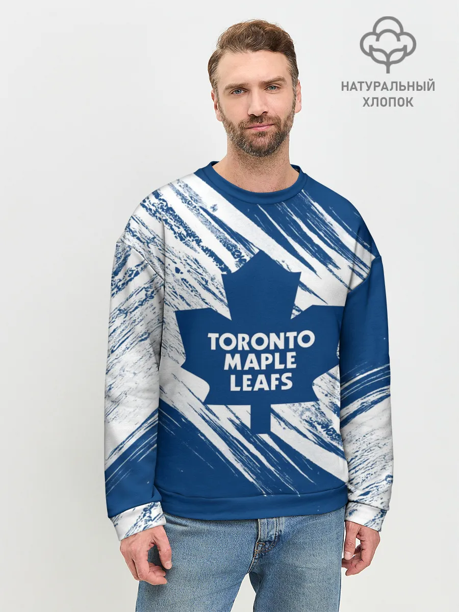 Мужской свитшот базовый / Toronto Maple Leafs,