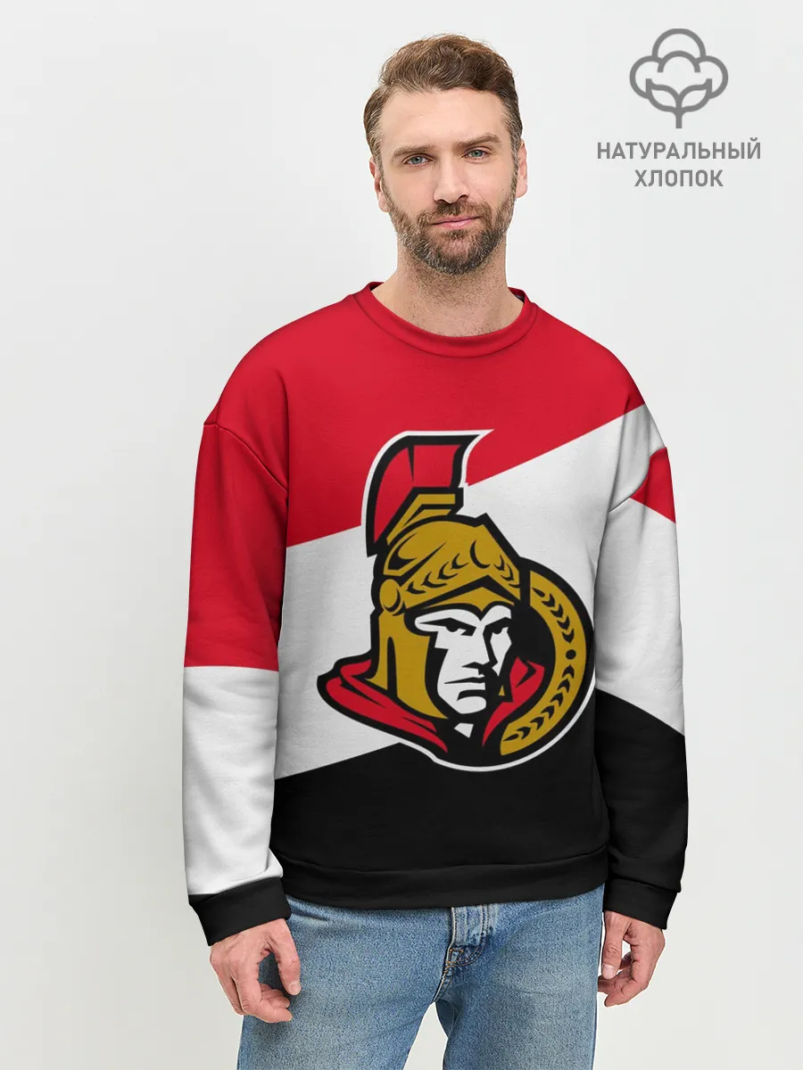 Мужской свитшот базовый / Оттава Сенаторз